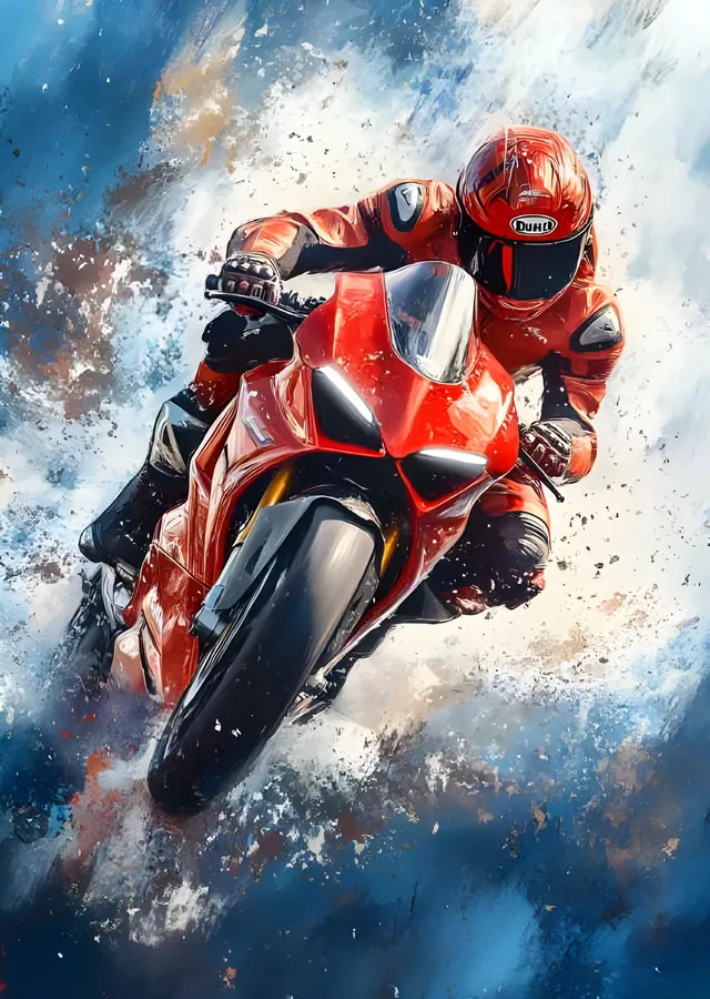 Ducati Panigale V4 - Viraj metal tablo