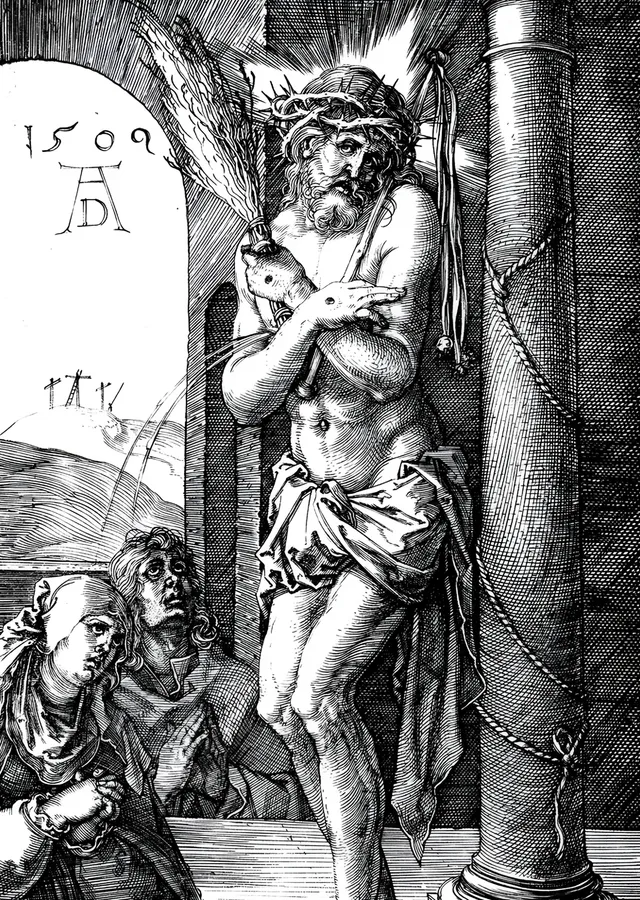 Acılar Adamı - Albrecht Dürer metal tablo