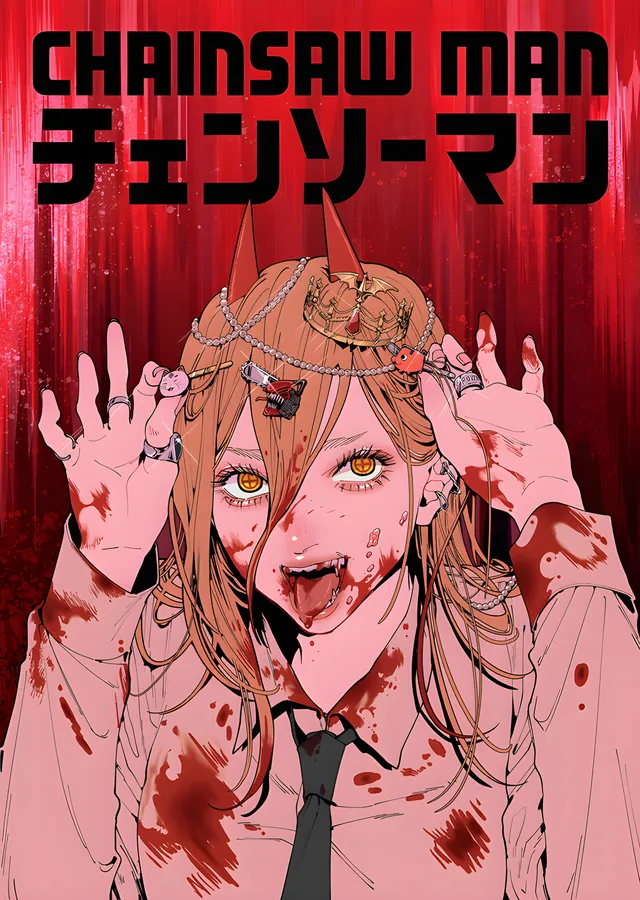 Chainsaw Man metal tablo