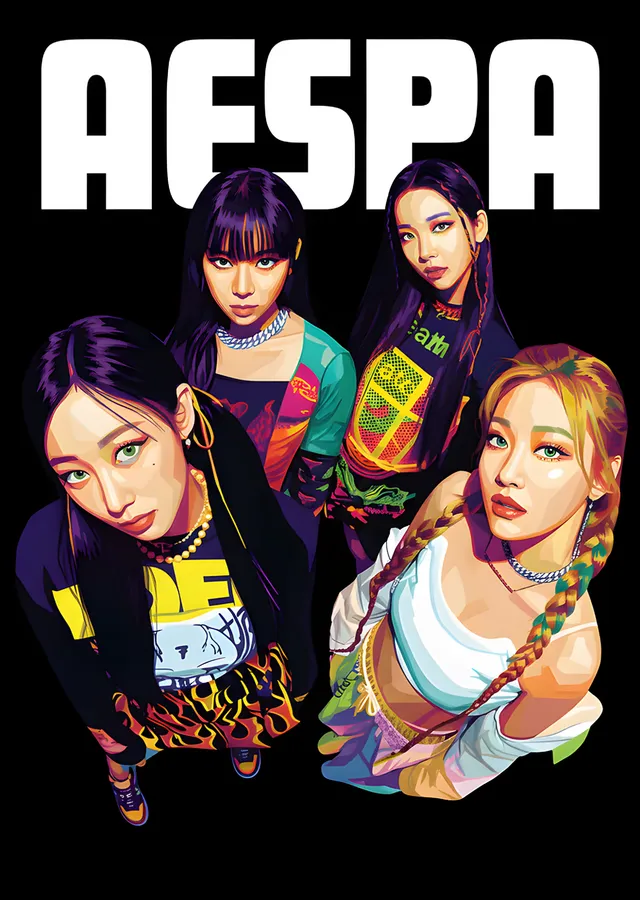 aespa - Pop Art metal tablo