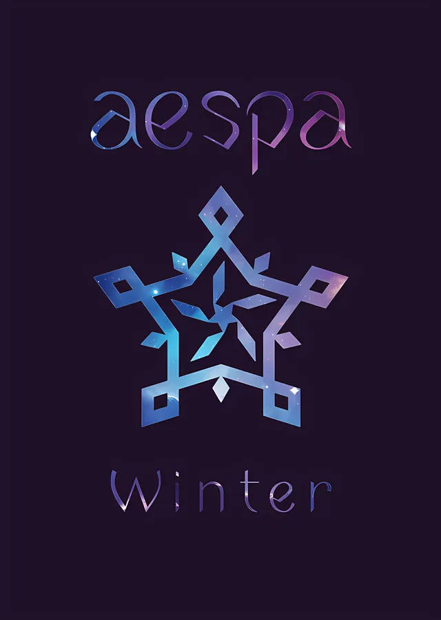 aespa - Winter metal tablo