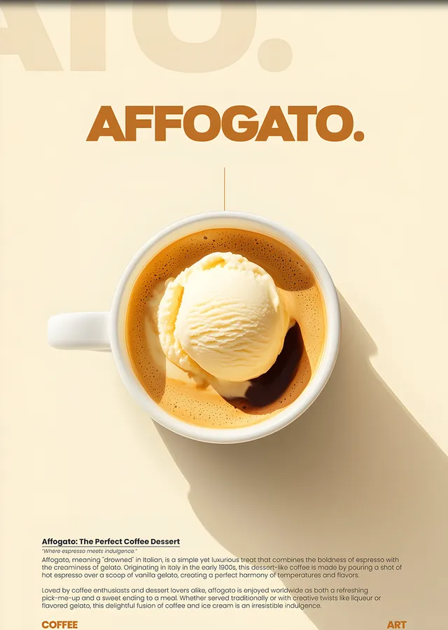 Affogato Fincan Detay metal tablo