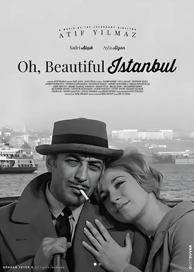 Ah Güzel İstanbul - Film Afişi metal tablo