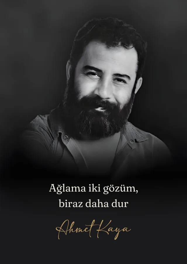 Ahmet Kaya - Ağlama İki Gözüm Biraz Daha Dur metal tablo