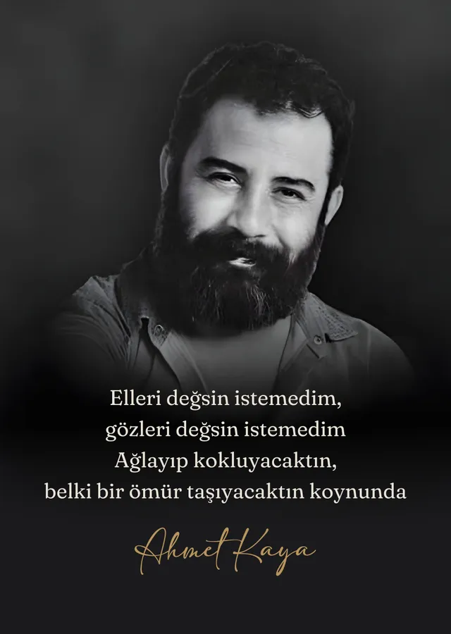 Ahmet Kaya - Elleri Değsin İstemedim metal tablo