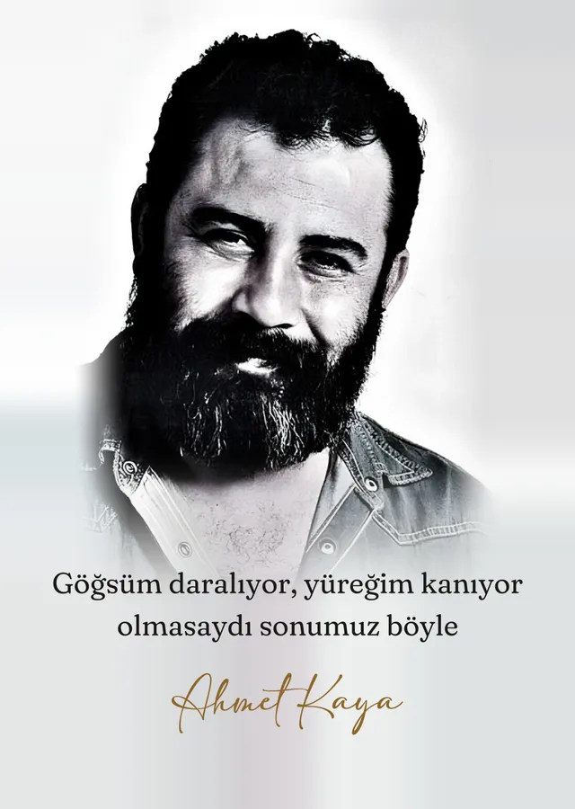 Ahmet Kaya - Göğsüm Daralıyor Yüreğim Kanıyor metal tablo