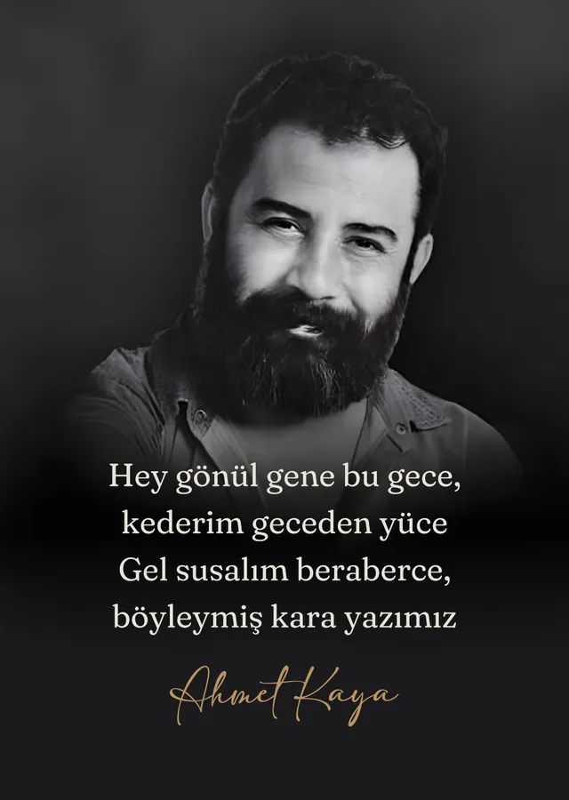 Ahmet Kaya - Hey Gönül Gene Bu Gece metal tablo