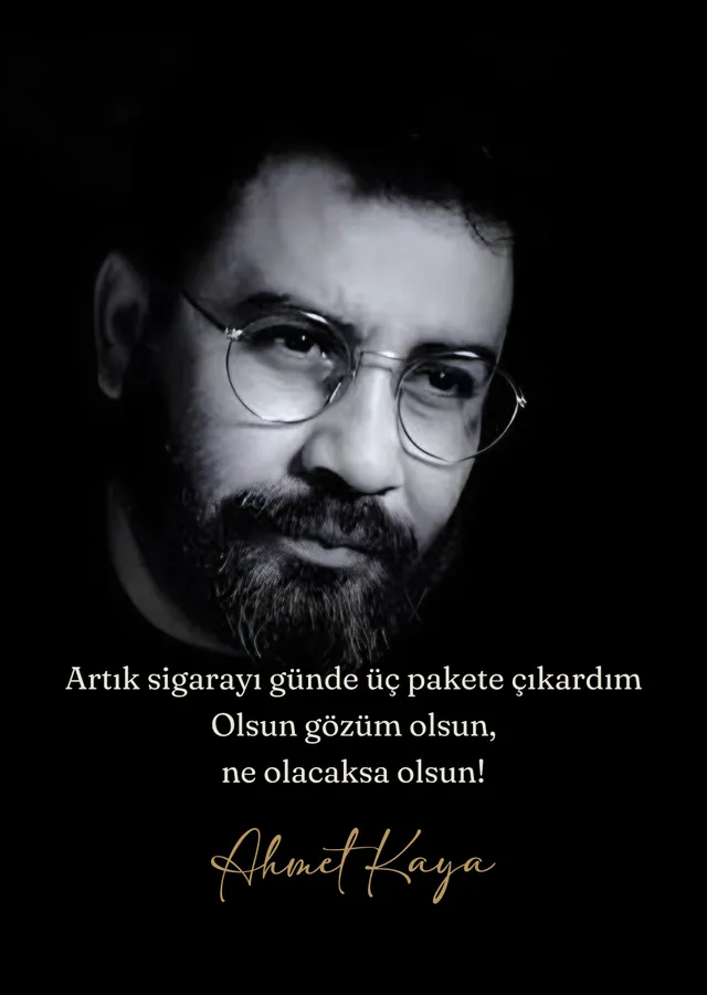 Ahmet Kaya - Olsun Gözüm Olsun Ne Olacaksa Olsun metal tablo