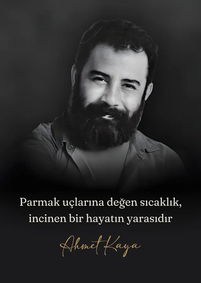 Ahmet Kaya - Parmak Uçlarına Değen Sıcaklık metal tablo