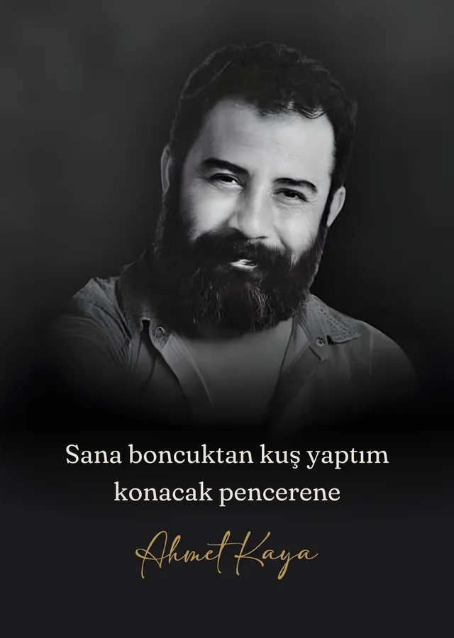 Ahmet Kaya - Sana Boncuktan Kuş Yaptım metal tablo