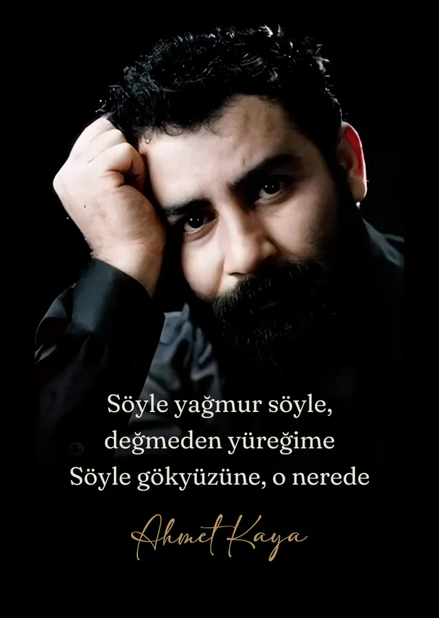 Ahmet Kaya - Söyle Yağmur Söyle metal tablo