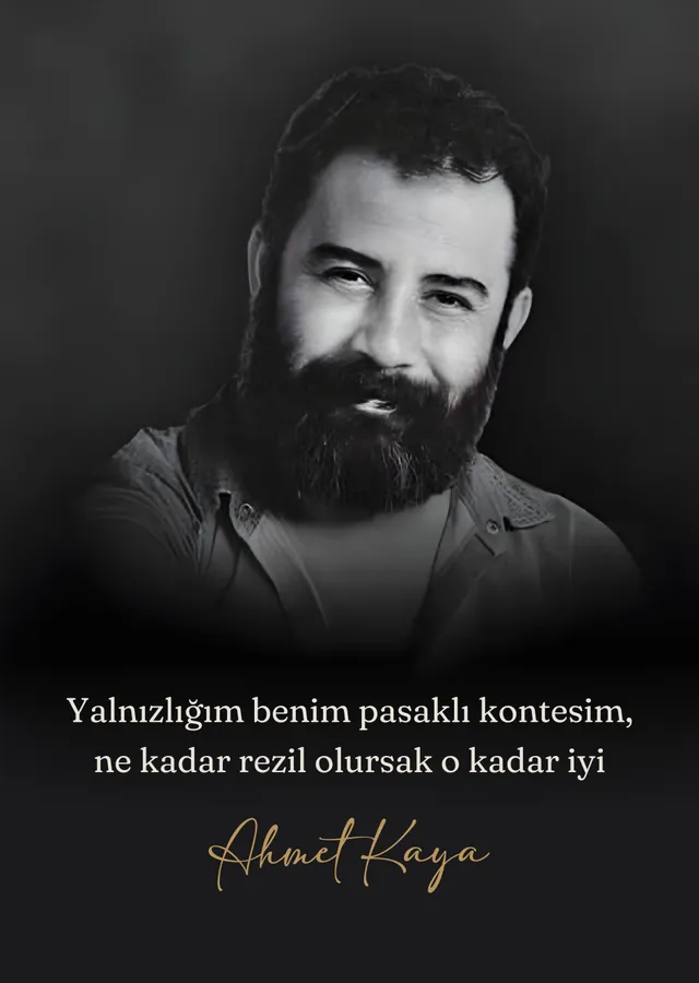Ahmet Kaya - Yalnızlığım Benim Pasaklı Kontesim metal tablo