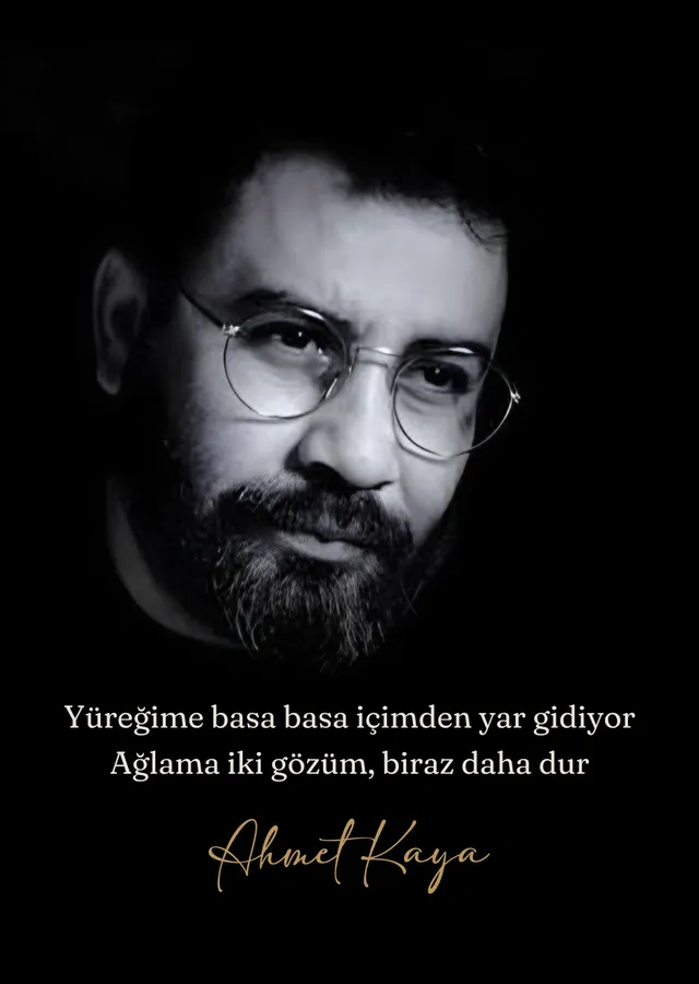 Ahmet Kaya - Yüreğime Basa Basa İçimden Yar Gidiyor metal tablo