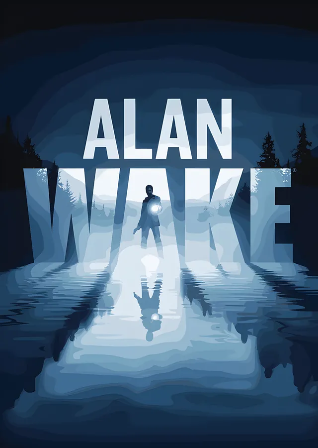 Alan Wake: Fener Işığında Orman Patikası metal tablo