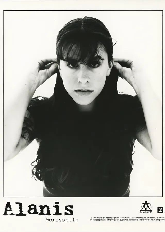 Alanis Morissette - Siyah Beyaz Stüdyo metal tablo