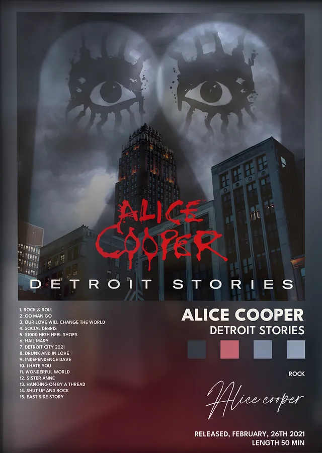 Alice Cooper: Detroit Stories metal tablo