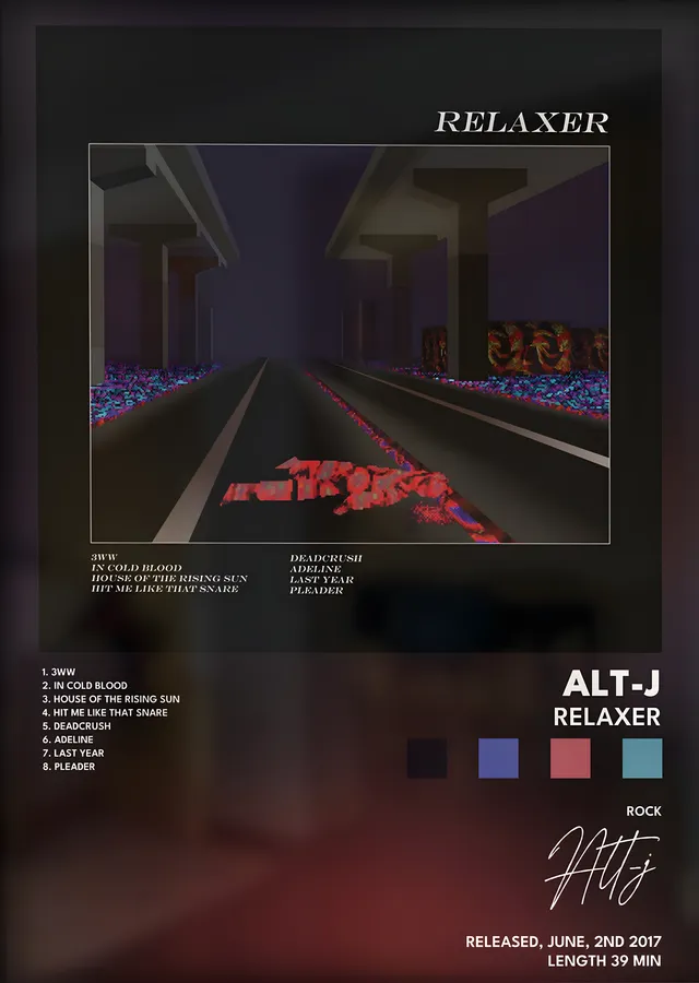 alt-J: Relaxer metal tablo