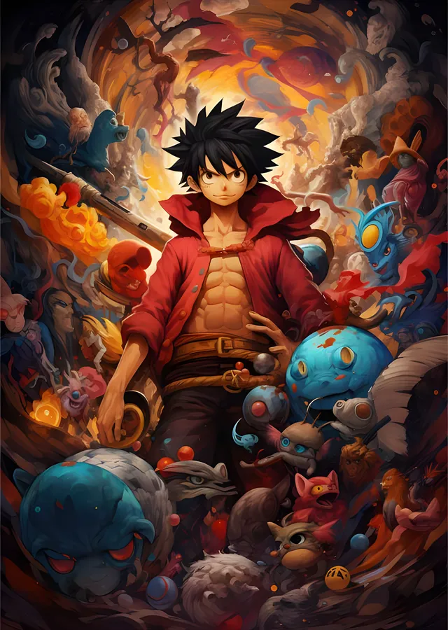 Monkey D. Luffy - One Piece Mürettebatı metal tablo