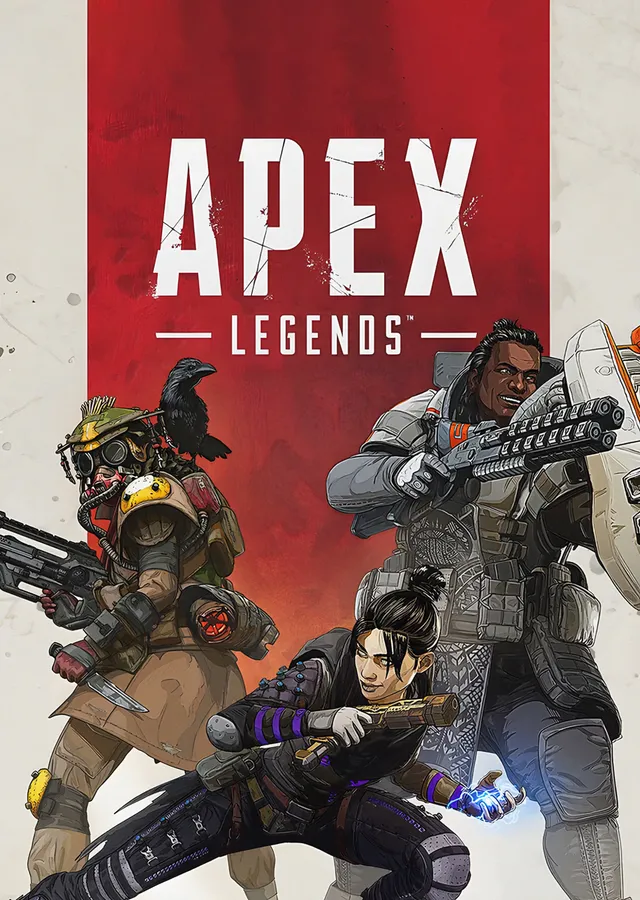 Apex Legends: Kızıl Zeminde Üçlü Kadro metal tablo