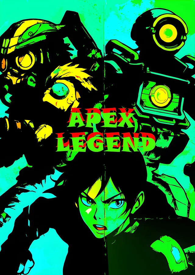 Apex Legends - Neon Yeşil Kadro metal tablo