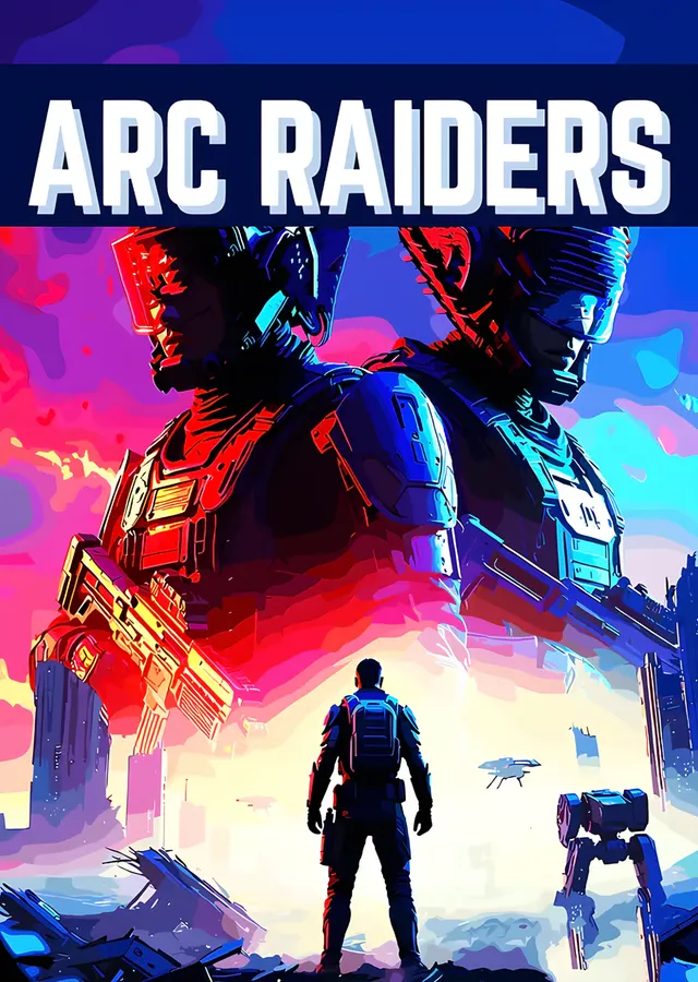ARC Raiders: Kızıl Robotların Önünde Akıncı metal tablo