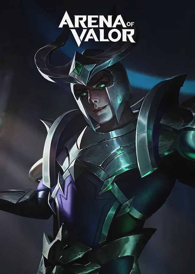 Arena of Valor: Yeşil Zırhlı Şövalye metal tablo