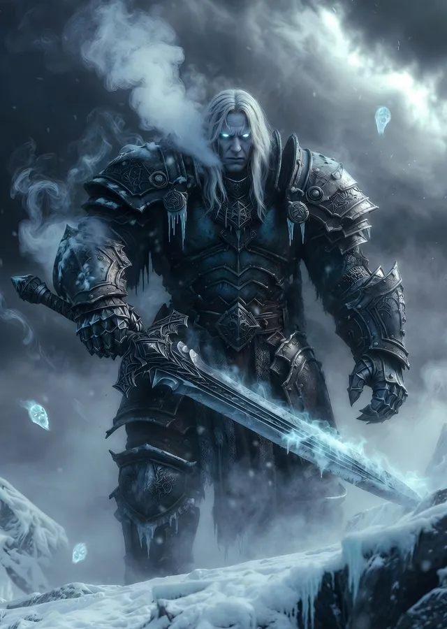 Arthas: Sisli Buzul - World of Warcraft metal tablo