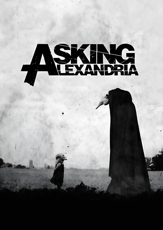 Asking Alexandria - Gölge metal tablo