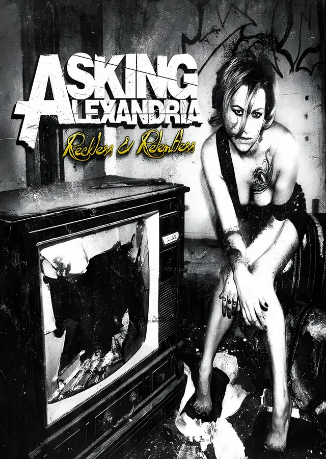 Asking Alexandria - Reckless & Relentless metal tablo
