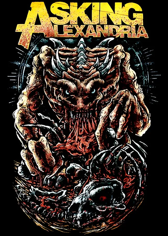 Asking Alexandria - Yaratık metal tablo