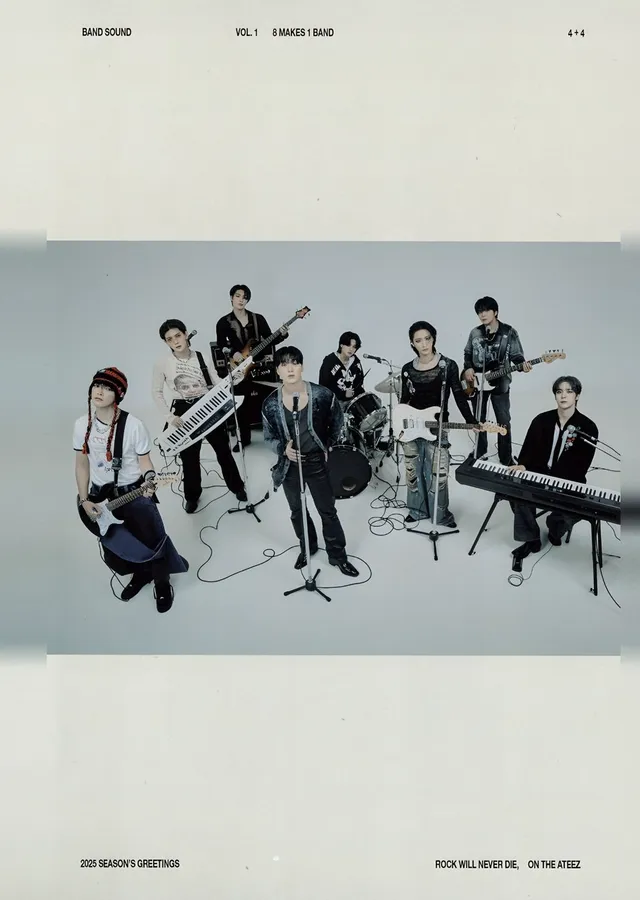 ATEEZ: 8 Makes 1 Band Grup Karesi metal tablo