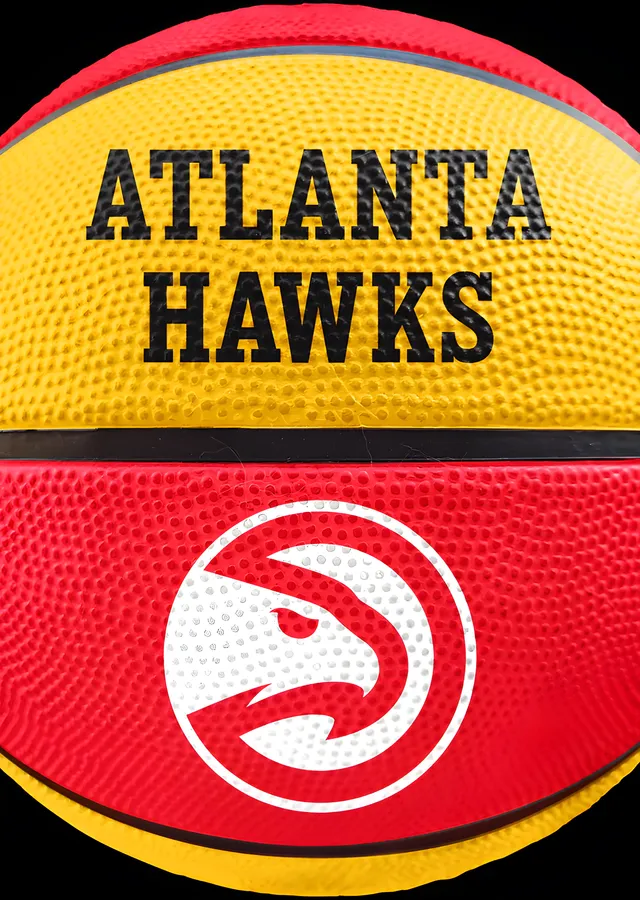 Atlanta Hawks - Basketbol Topu metal tablo