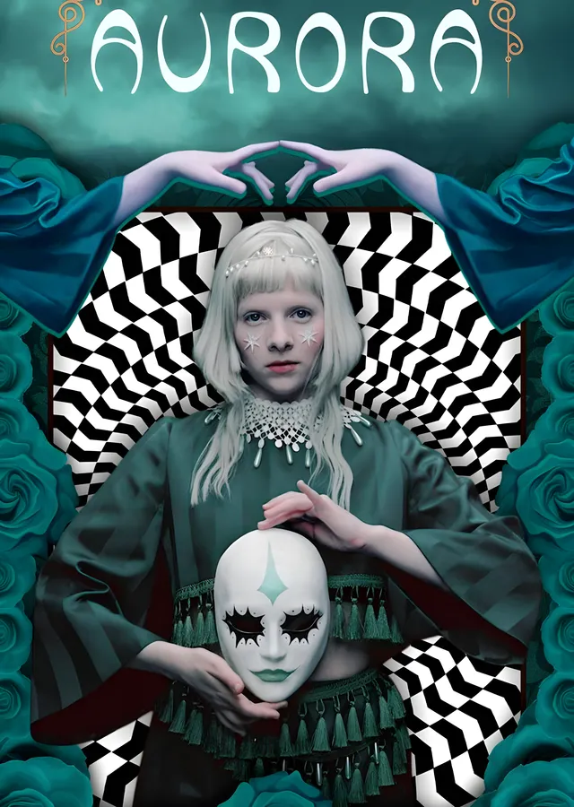 AURORA: Cure for Me Damalı Sahne metal tablo
