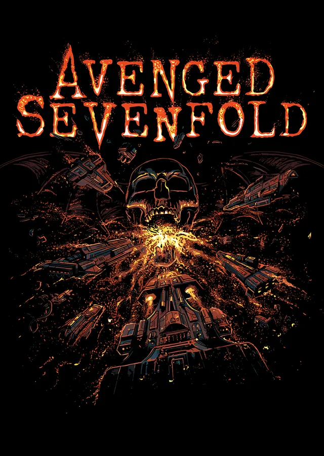 Avenged Sevenfold Alev Patlaması metal tablo