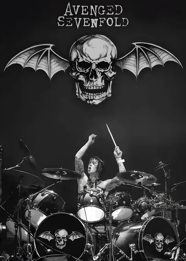 Avenged Sevenfold Davul metal tablo