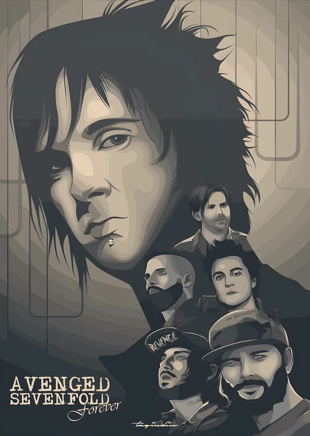Avenged Sevenfold Forever metal tablo
