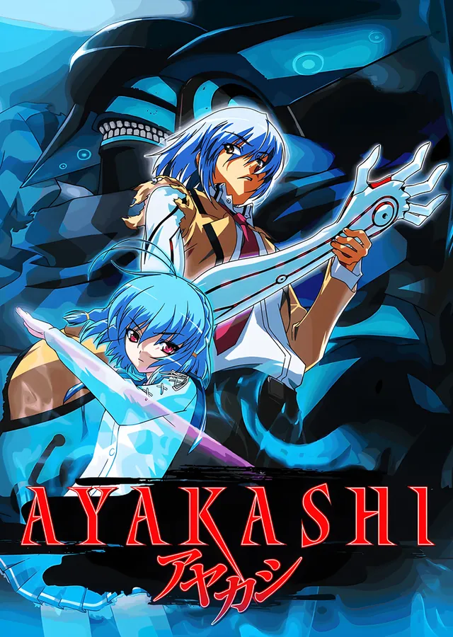 Ayakashi: Mavi Saçlı İkiz Savaşçılar metal tablo