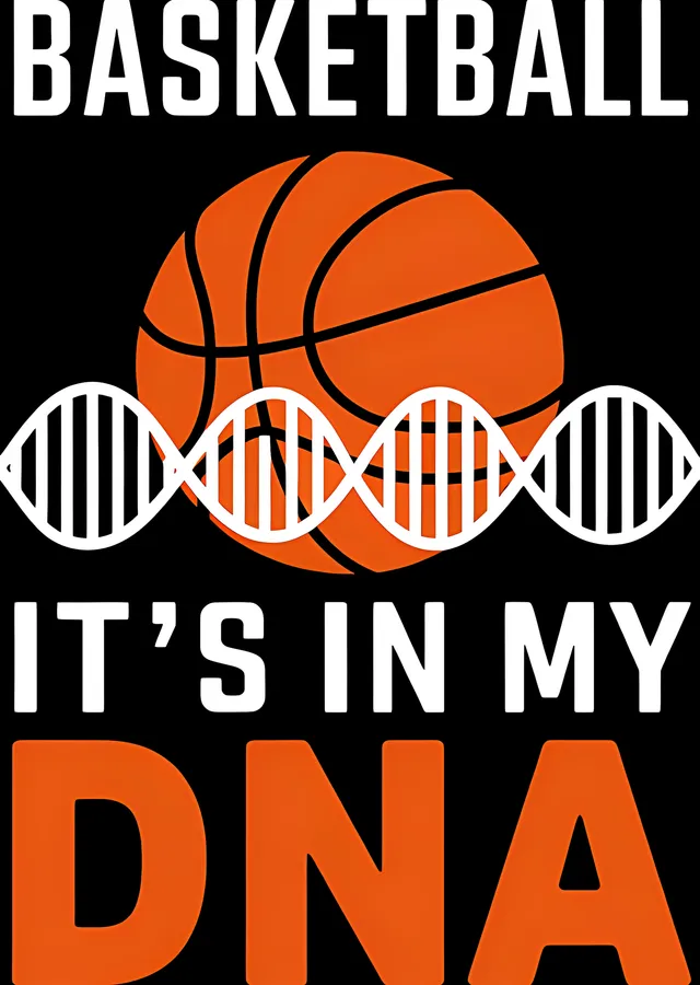 Basketball: It's In My DNA metal tablo