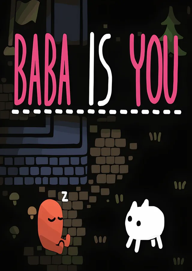 Baba Is You: Kural Bloklarında Beyaz Tavşan metal tablo