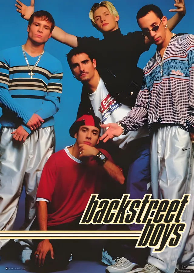 Backstreet Boys: 90'lar Sokak Stili metal tablo