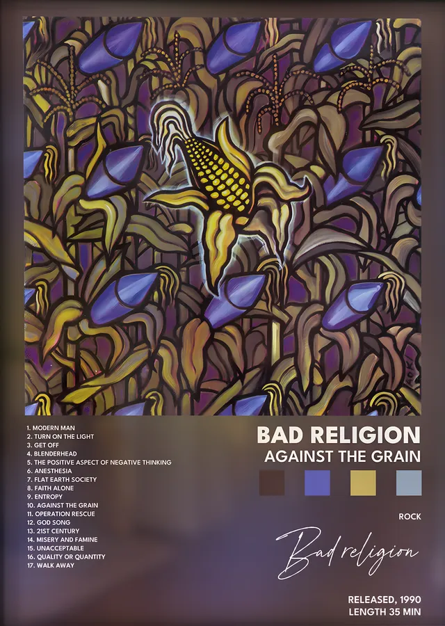 Bad Religion: Against the Grain metal tablo