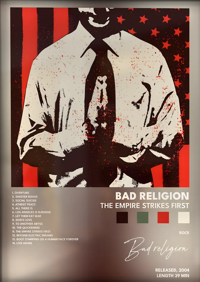 Bad Religion: The Empire Strikes First metal tablo