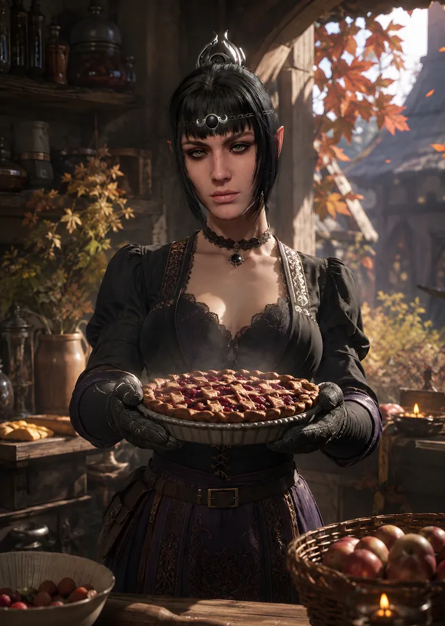 Baldur's Gate 3 - Shadowheart Sonbahar Mutfağı metal tablo