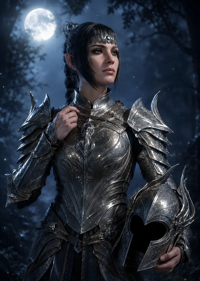 Baldur's Gate 3 - Shadowheart Zırhıyla metal tablo