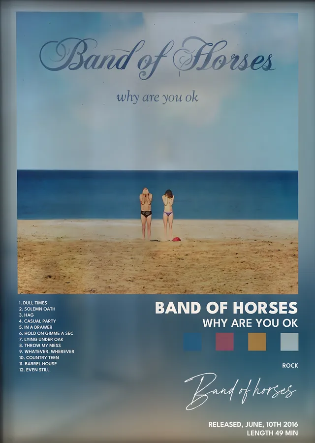 Band of Horses: Why Are You OK metal tablo