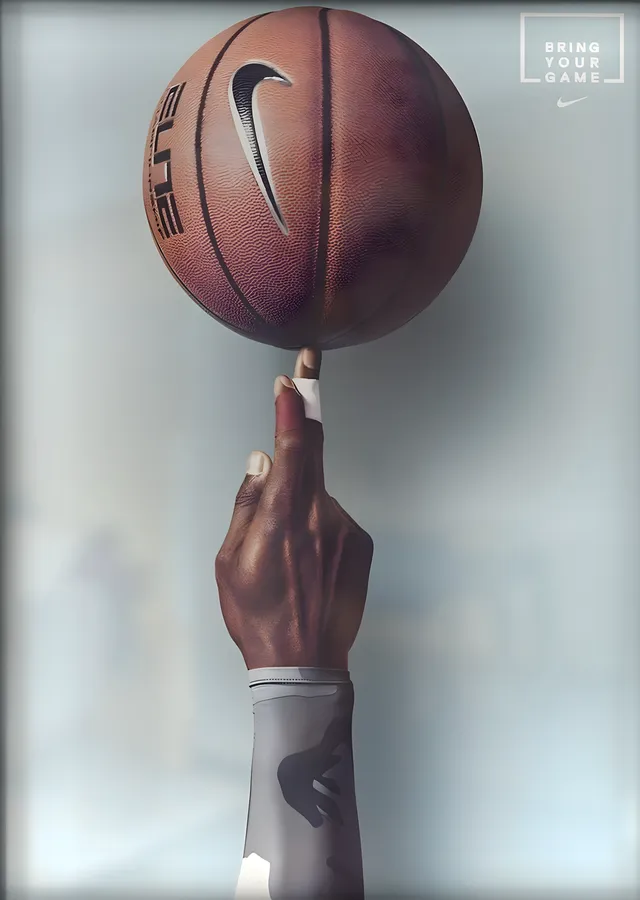Basketbol: Parmakta Denge metal tablo