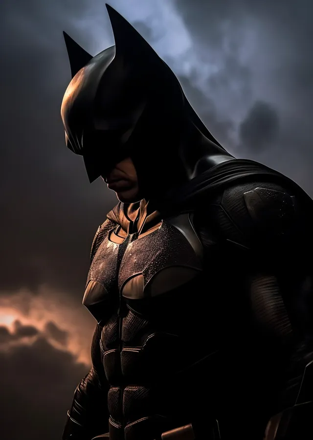 Batman - Bulutlu Gökyüzü metal tablo