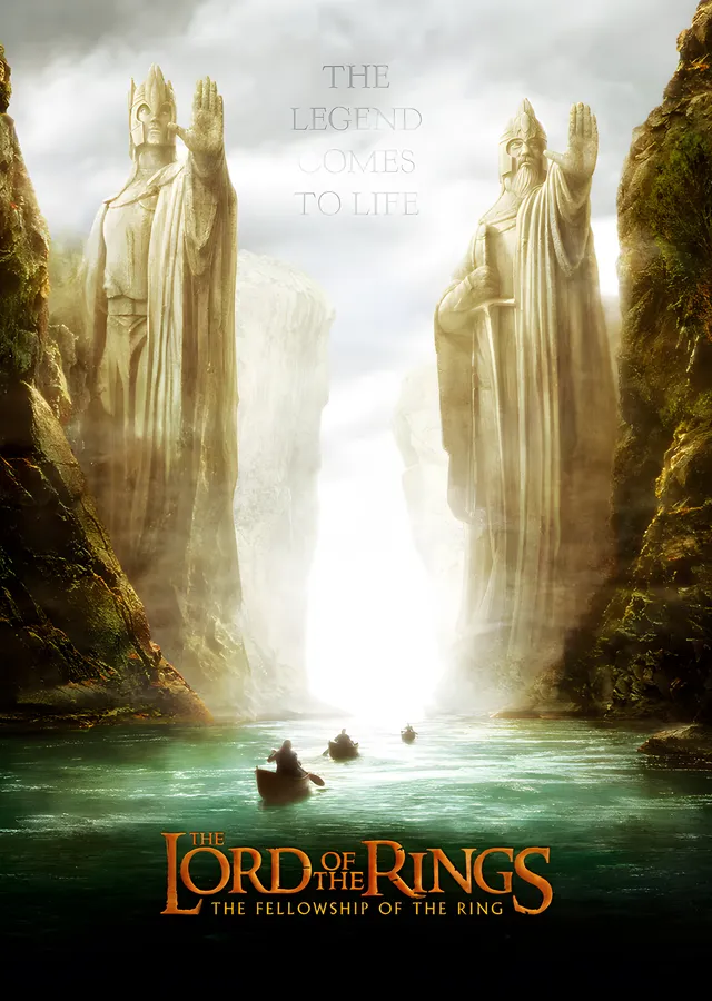 The Lord of the Rings: Argonath metal tablo