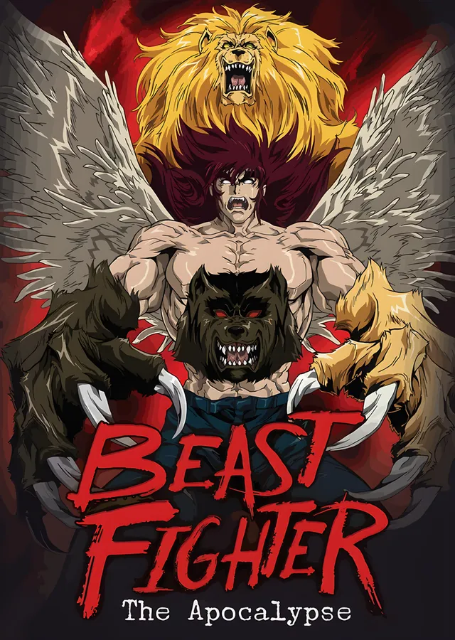 Beast Fighter The Apocalypse: Kanatlı Kurt Adam metal tablo