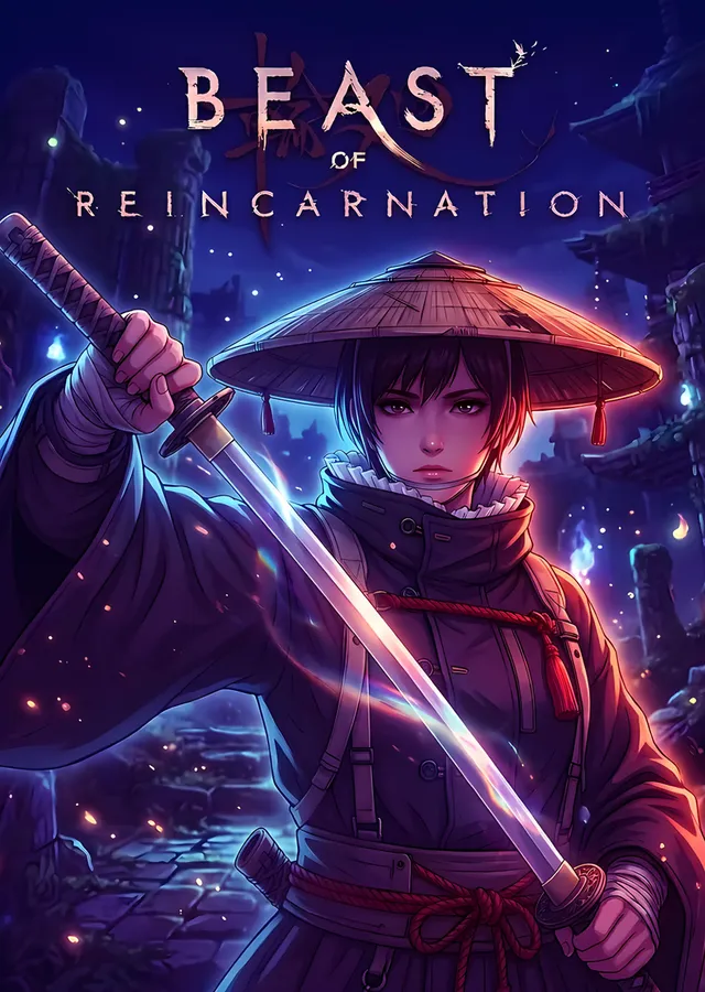 Beast of Reincarnation: Hasır Şapkalı Kılıç Ustası metal tablo